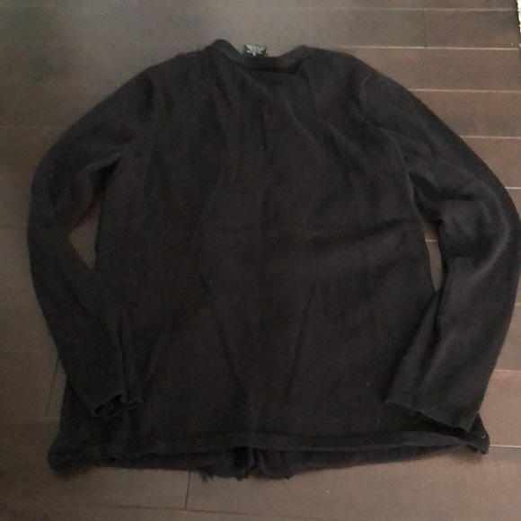 Black Ruffle Cardigan - Picture 5 of 5